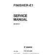 CANON E1 FINISHER Instrukcja Serwisowa