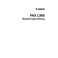 CANON FAX-L360 Instrukcja Obsługi