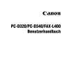 CANON FAXL400 Instrukcja Obsługi