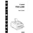 CANON FAXL300 Instrukcja Obsługi