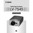 CANON LV-7545 Instrukcja Obsługi