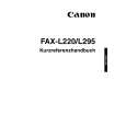 CANON FAX-L220 Skrócona Instrukcja Obsługi