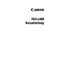 CANON FAX-L400 Skrócona Instrukcja Obsługi