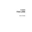 CANON FAXL900 Instrukcja Obsługi
